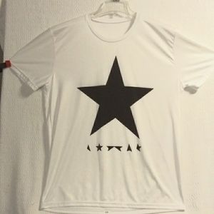 David Bowie blackstar t-shirt tribute to Ziggy stardust heroes memory. XL NWOT